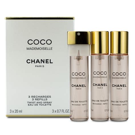 chanel mademoiselle twist and spray parfum|coco mademoiselle refill only.